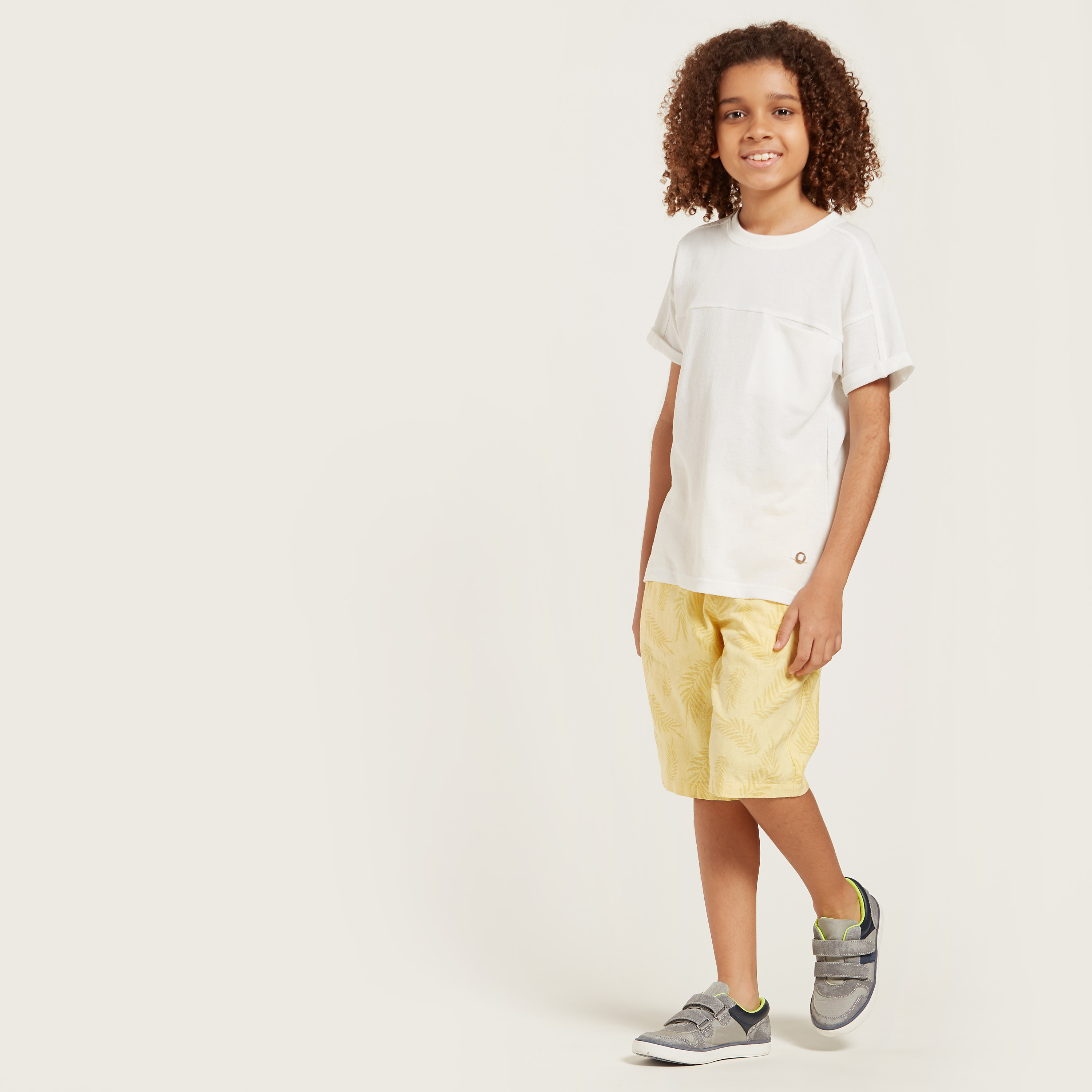 Eligo Printed Round Neck T-shirt and Shorts Set-boys-clothing-setsandcoords-image-3