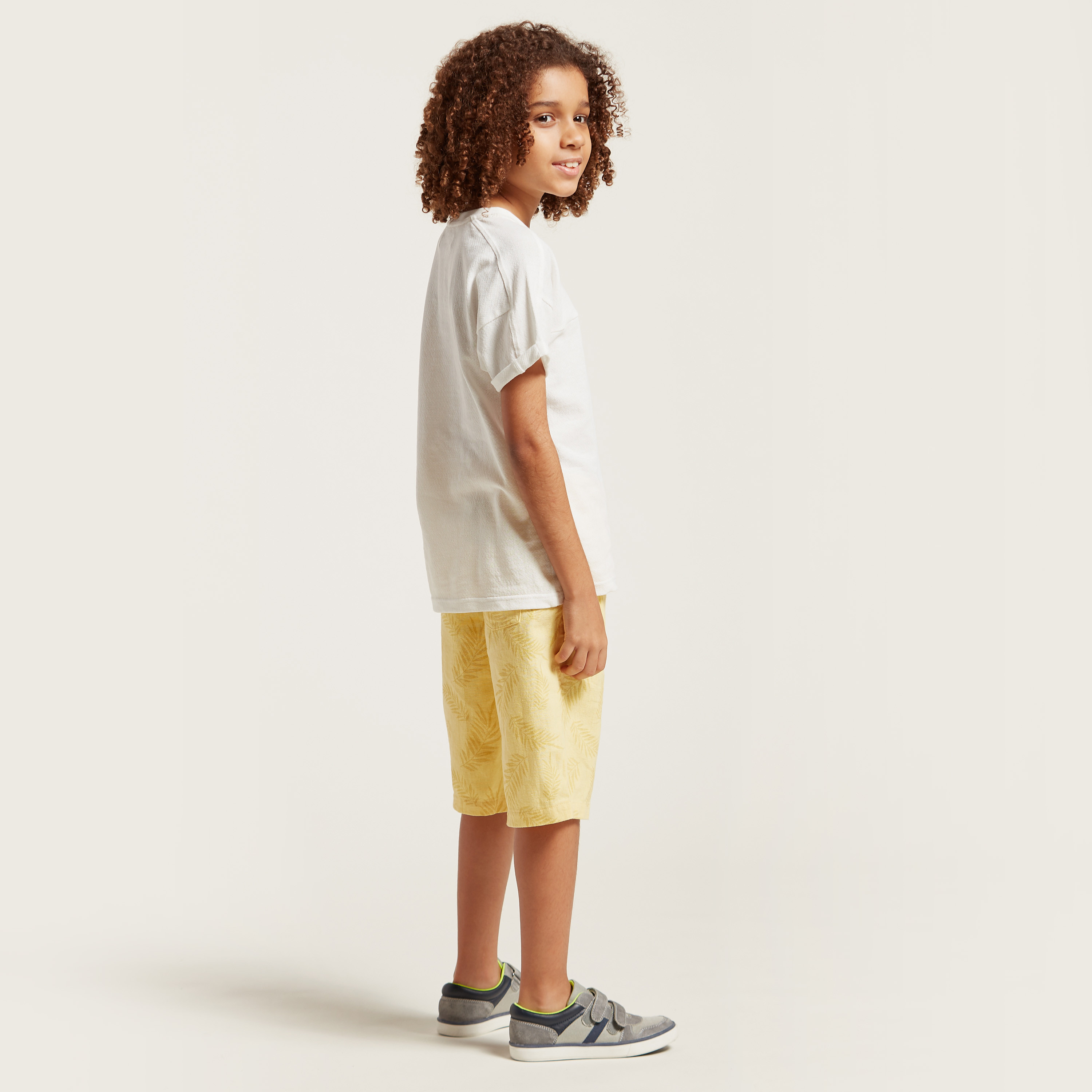 Eligo Printed Round Neck T-shirt and Shorts Set-boys-clothing-setsandcoords-image-5