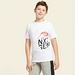 Bossini Printed Round Neck T-shirt with Short Sleeves-T Shirts-thumbnail-0