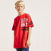 Bossini Printed T-shirt with Round Neck and Short Sleeves-T Shirts-thumbnail-1