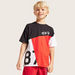 Bossini Colourblock T-shirt with Round Neck and Short Sleeves-T Shirts-thumbnail-1