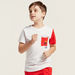 Bossini Pocket Detail T-shirt with Short Sleeves and Round Neck-T Shirts-thumbnail-0