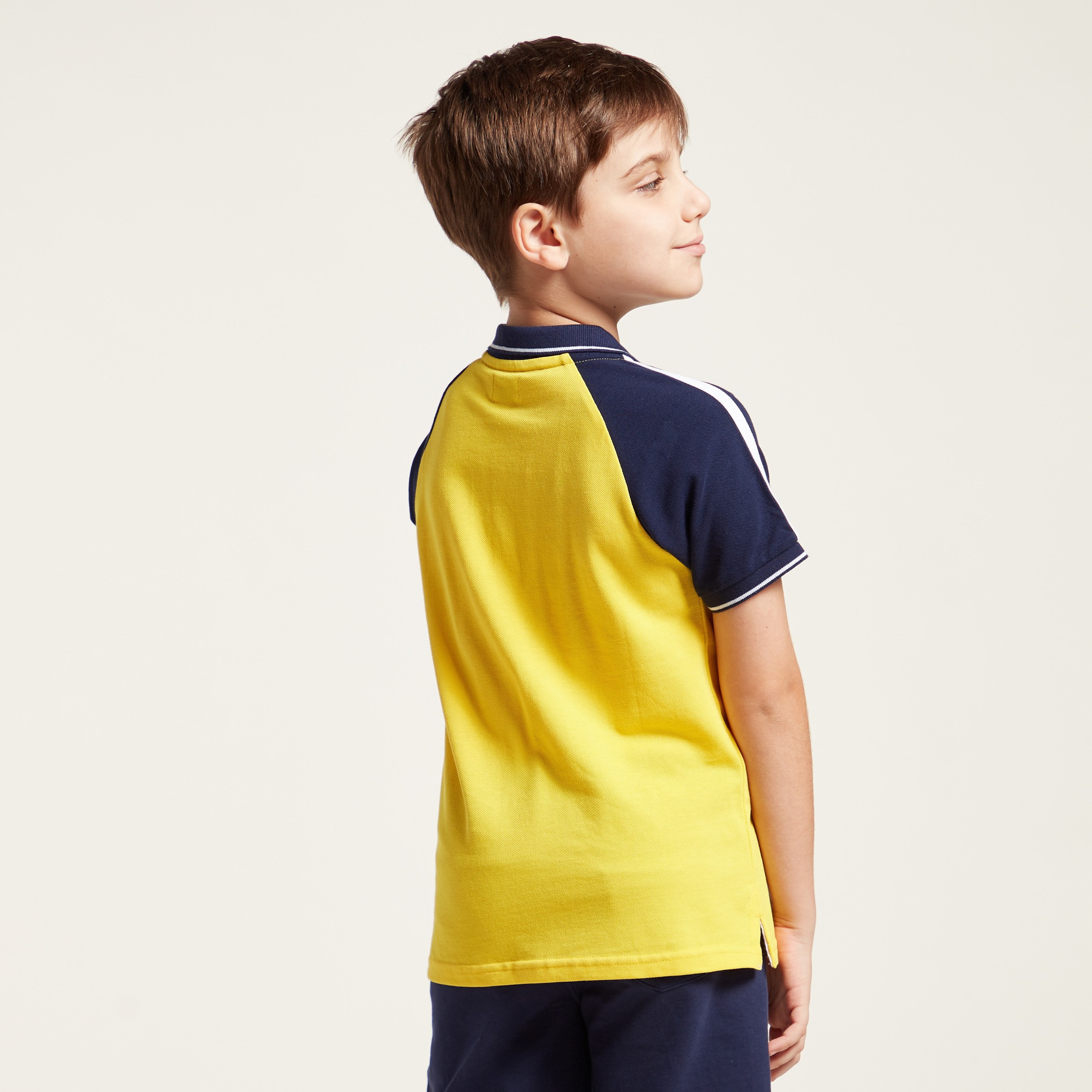 Bossini Colourblocked Polo T-shirt with Short Sleeves-boys-clothing-tshirtsandpolos-image-4