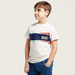 Lee Cooper Embroidered Detail T-shirt with Short Sleeves-T Shirts-thumbnail-2