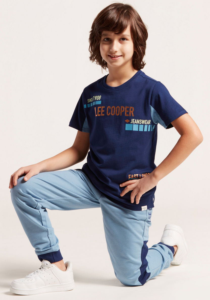 Lee Cooper T-shirt with Round Neck and Short Sleeves-T Shirts-image-0
