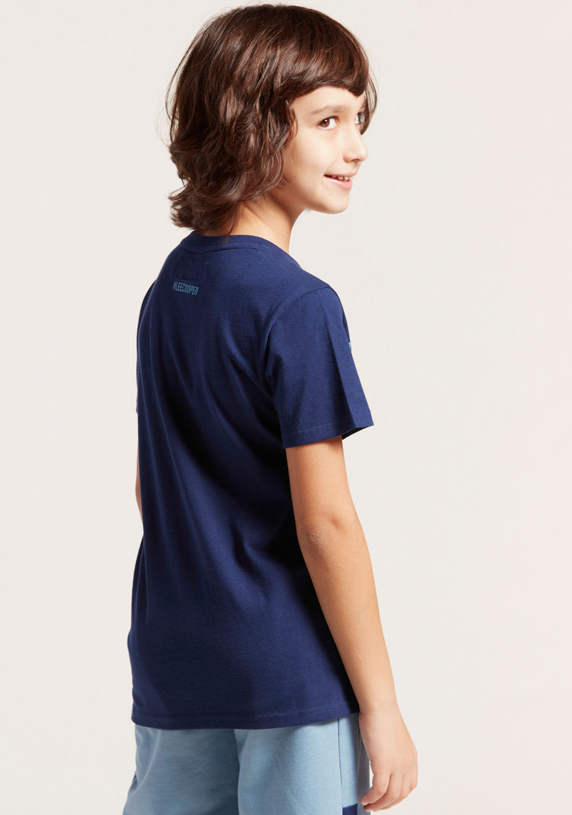Lee Cooper T-shirt with Round Neck and Short Sleeves-T Shirts-image-3
