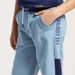 Lee Cooper Print Pants with Pockets and Elasticated Drawstring Waist-Jeans and Jeggings-thumbnail-1