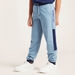 Lee Cooper Print Pants with Pockets and Elasticated Drawstring Waist-Jeans and Jeggings-thumbnail-2