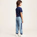 Lee Cooper Print Pants with Pockets and Elasticated Drawstring Waist-Jeans and Jeggings-thumbnail-3