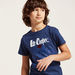 Lee Cooper Print Round Neck T-shirt and Denim Shorts Set-Clothes Sets-thumbnail-1