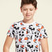 Disney Mickey Mouse Print T-shirt with Short Sleeves-T Shirts-thumbnail-2
