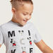Mickey Mouse Graphic Print T-shirt with Short Sleeves-T Shirts-thumbnail-2