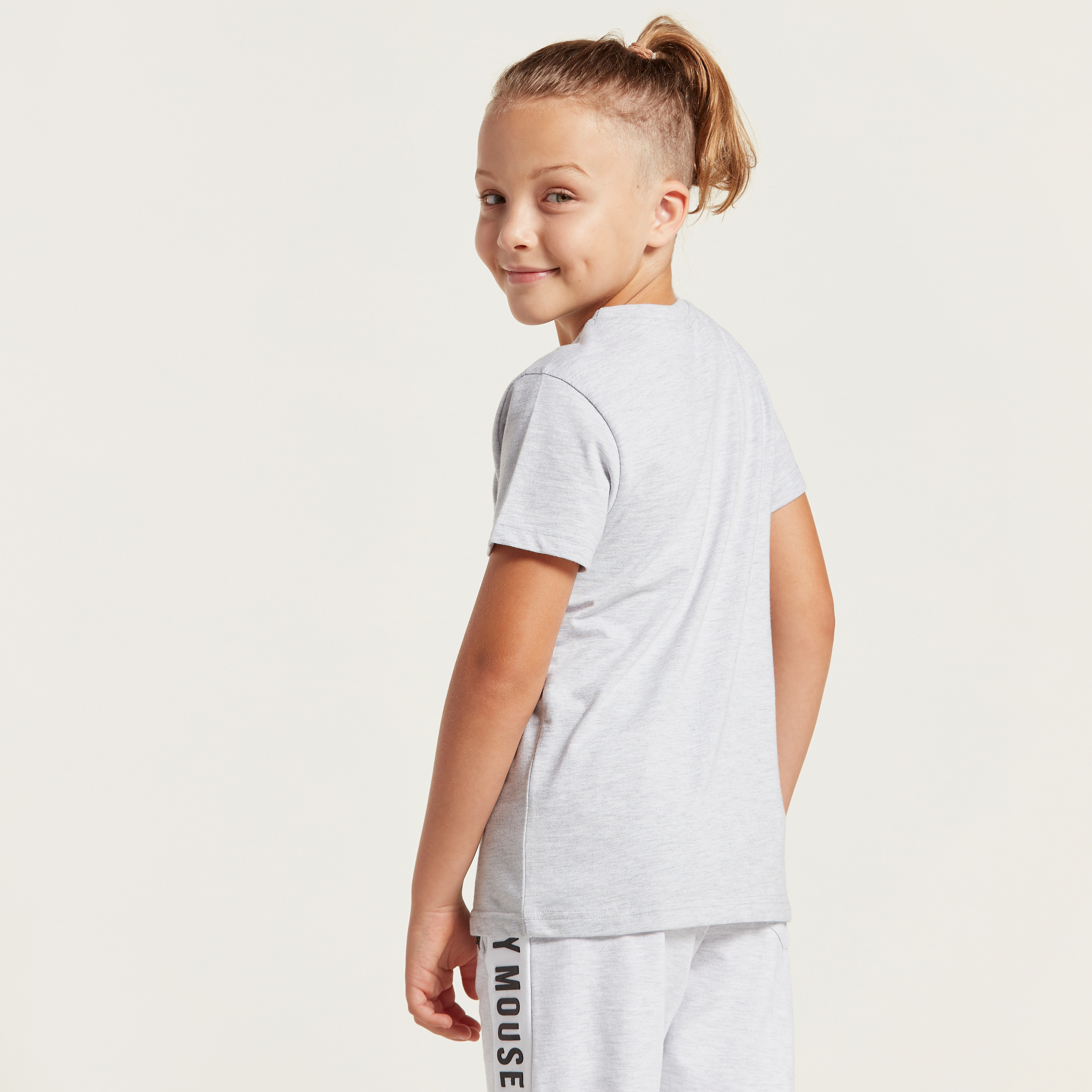 Mickey Mouse Graphic Print T-shirt with Short Sleeves-boys-clothing-tshirtsandpolos-image-4
