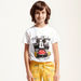 Disney Mickey Mouse Print Round Neck T-shirt and Shorts Set-Clothes Sets-thumbnail-1