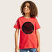 Marvel Sequin Embellished T-shirt with Short Sleeves-T Shirts-thumbnail-1