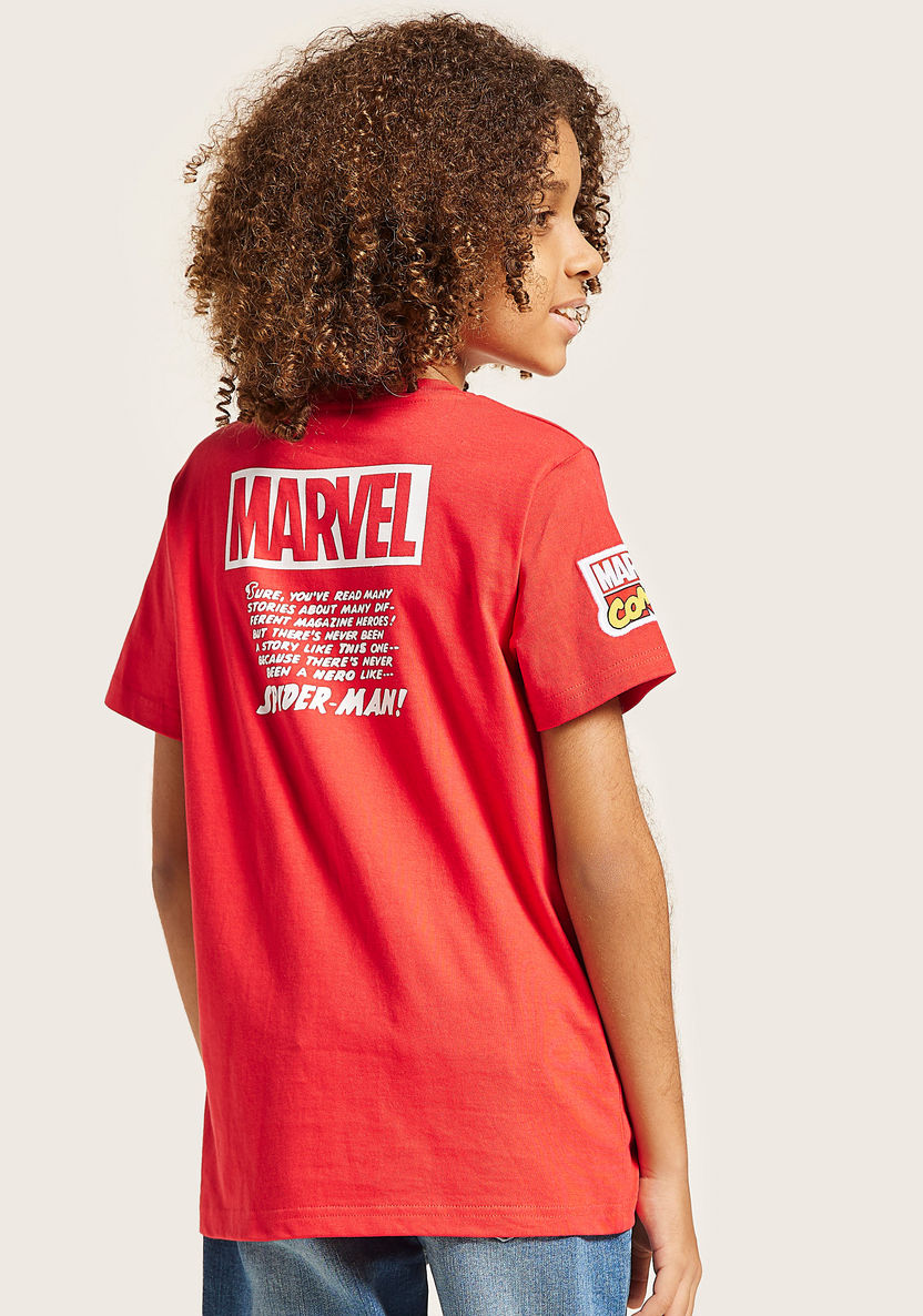 Marvel Sequin Embellished T-shirt with Short Sleeves-T Shirts-image-3