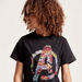 Marvel Graphic Print T-shirt with Round Neck and Short Sleeves-T Shirts-thumbnail-2