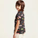 Printed Round Neck T-shirt with Short Sleeves-T Shirts-thumbnail-3