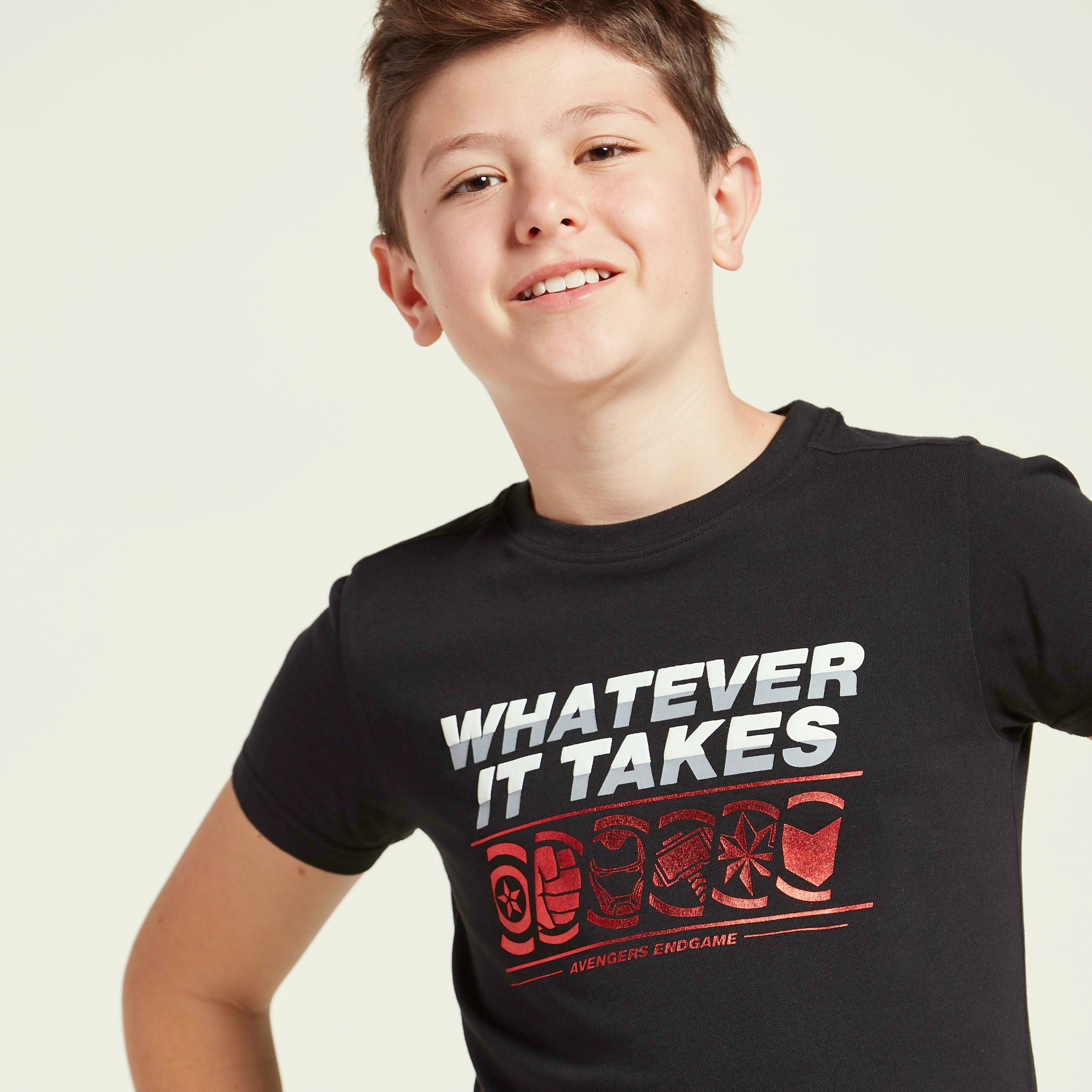 Juniors Printed T-shirt with Short Sleeves-boys-clothing-tshirtsandpolos-image-3