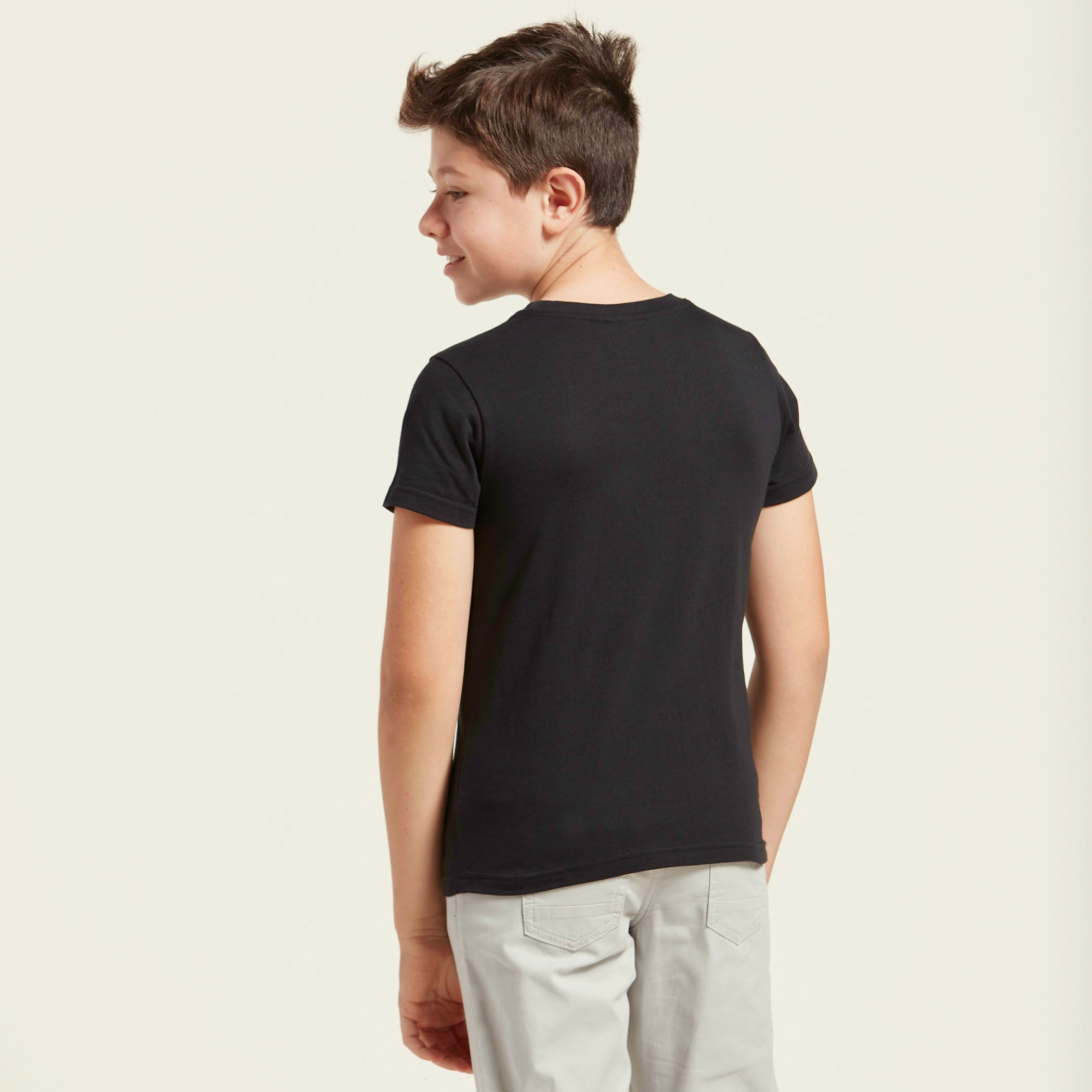 Juniors Printed T-shirt with Short Sleeves-boys-clothing-tshirtsandpolos-image-4