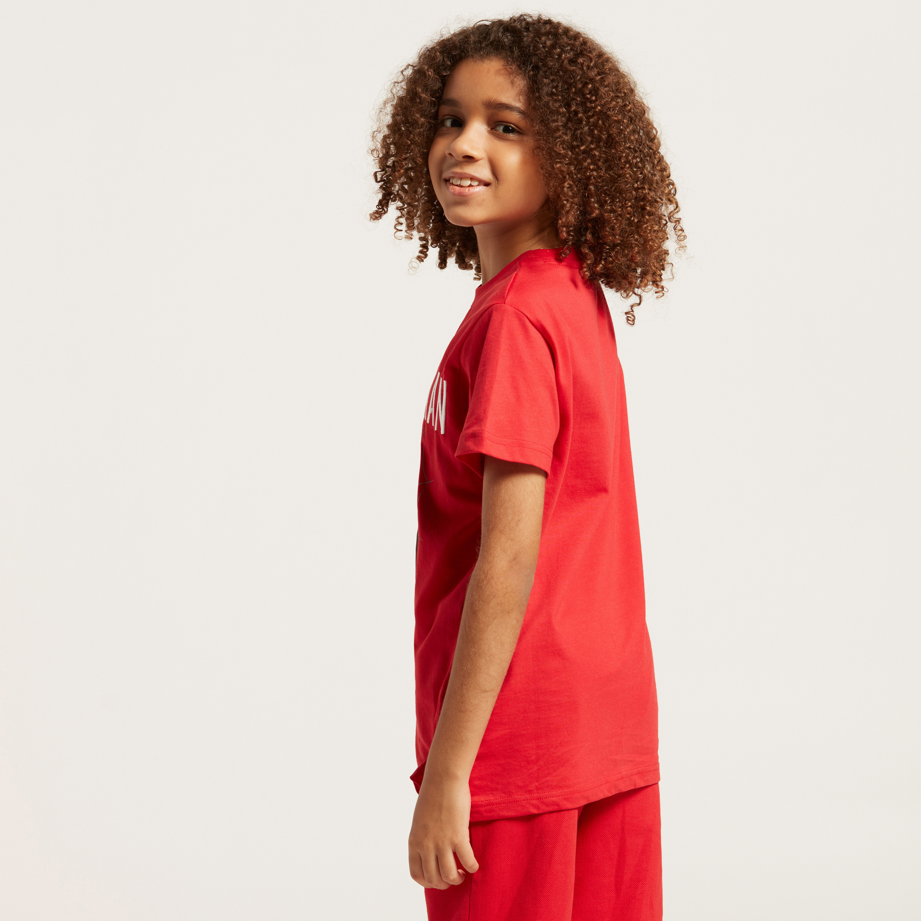 Spider-Man Embroidered Detail T-shirt with Short Sleeves-boys-clothing-tshirtsandpolos-image-4