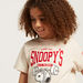 Snoopy Graphic Print T-shirt with Crew Neck and Short Sleeves-T Shirts-thumbnail-2