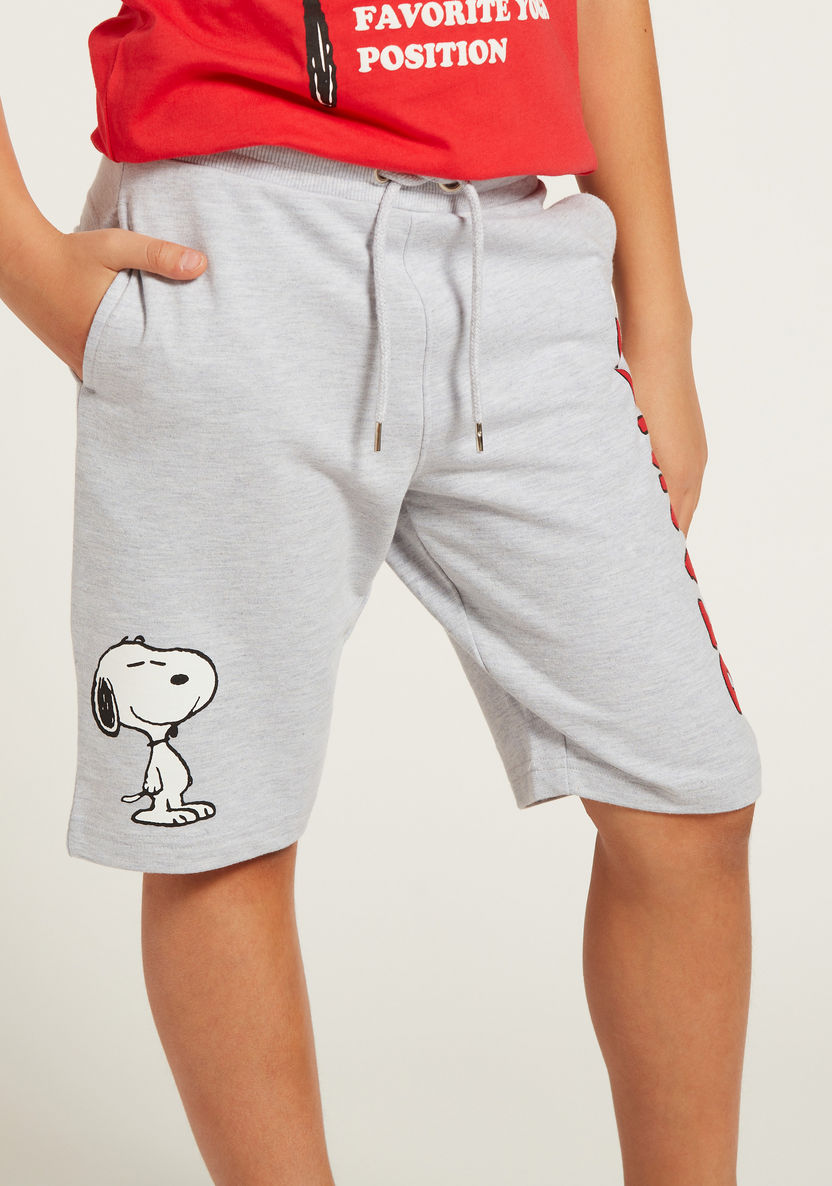 CPLG Peanuts Print Knitted Shorts-Shorts-image-2