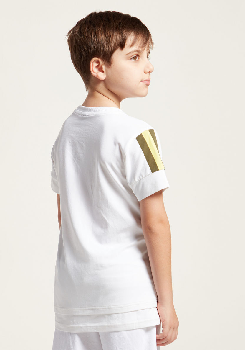 Iconic Round Neck T-shirt with Short Sleeves-T Shirts-image-3