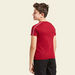 Iconic Embroidered Detail T-shirt with Round Neck and Short Sleeves-T Shirts-thumbnail-2
