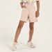 Juniors Solid Shorts with 5-Pockets and Upturned Hems-Shorts-thumbnailMobile-1