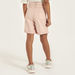 Juniors Solid Shorts with 5-Pockets and Upturned Hems-Shorts-thumbnailMobile-3