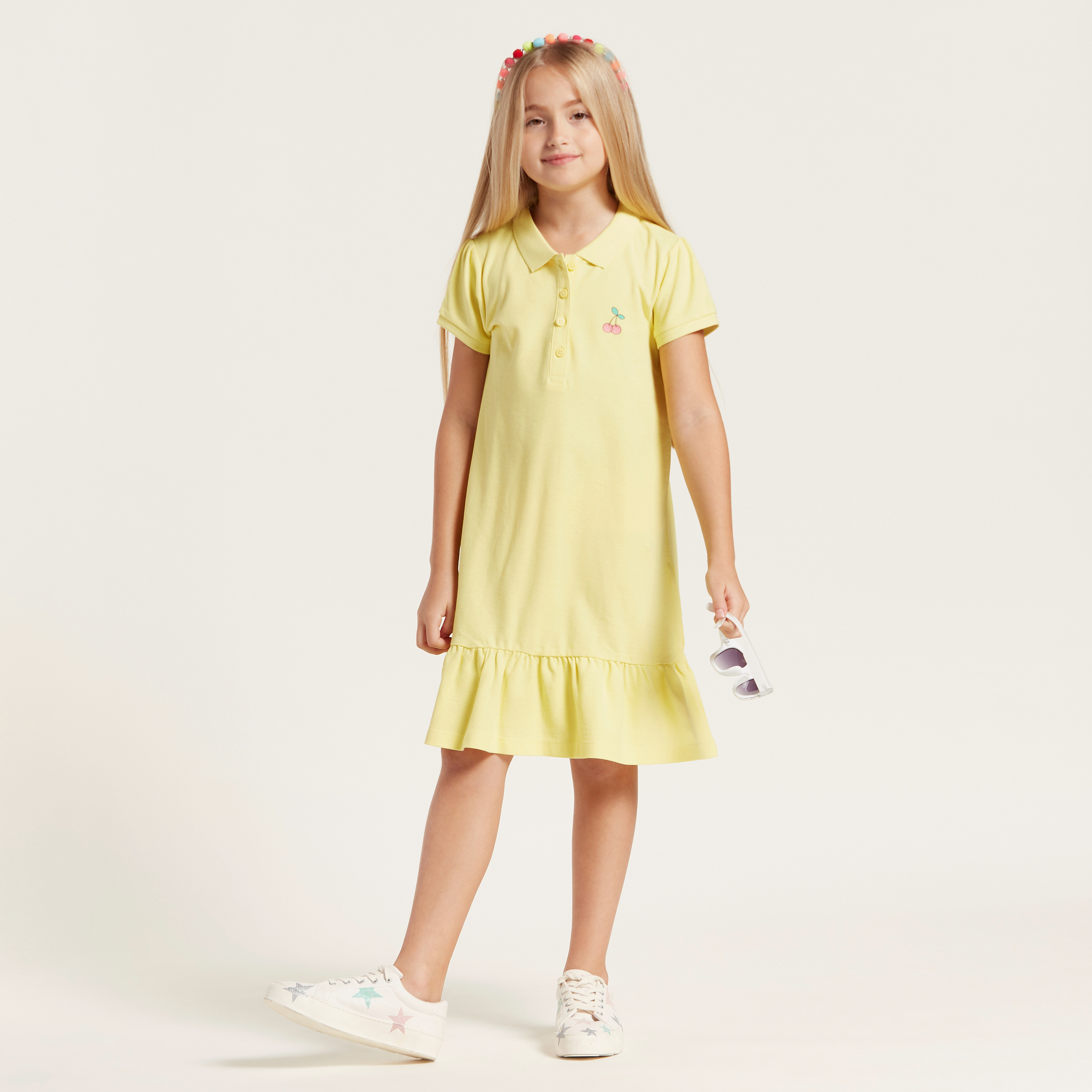 Girls yellow hotsell polo dress