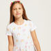 Juniors Rainbow Print Dress with Short Sleeves-Dresses%2C Gowns and Frocks-thumbnail-2