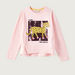 Juniors Sequin Embellished Leopard Print Round Neck T-shirt-T Shirts-thumbnail-0