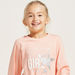 Juniors Graphic Print T-shirt with Round Neck and Long Sleeves-T Shirts-thumbnail-2