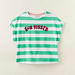 Juniors Striped T-shirt with Round Neck and Sequin Detail-T Shirts-thumbnail-0