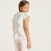 Juniors Solid Sleeveless Top with Ruffle Detail and Round Neck-Blouses-thumbnail-3