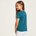 Juniors Printed T-shirt with Round Neck and Short Sleeves-T Shirts-thumbnail-3