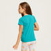 Juniors Star Sequin Detail T-shirt with Round Neck and Short Sleeves-T Shirts-thumbnail-3