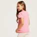 Juniors Printed T-shirt with Sequin Detail and Short Sleeves-T Shirts-thumbnail-3