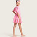 Juniors Solid Dress with Belt and Short Sleeves-Dresses%2C Gowns and Frocks-thumbnail-4