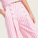 Juniors Striped Boat Neck Top and Wide-Legged Pants Set-Clothes Sets-thumbnail-4