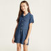 Juniors Solid Playsuit with Notch Collar and Pockets-Rompers%2C Dungarees and Jumpsuits-thumbnail-1