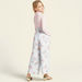 Juniors All-Over Floral Print Palazzo with Paperbag Waist and Tie-Ups-Pants-thumbnail-3