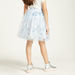 Juniors Sequin Embellished Mesh Skirt with Elasticised Waistband-Skirts-thumbnail-3