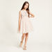 Juniors Embroidered Sleeveless Dress with Round Neck-Dresses%2C Gowns and Frocks-thumbnail-1