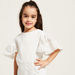 Solid T-shirt with Lace Detail and Frill Sleeves-T Shirts-thumbnail-1