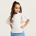 Solid T-shirt with Lace Detail and Frill Sleeves-T Shirts-thumbnail-2
