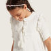 Solid Ruffle Detailed Top with Pintucks and Peter Pan Collar-Blouses-thumbnail-2