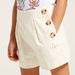 Solid Tailored Shorts with Pocket Detail and Zip Closure-Shorts-thumbnail-1
